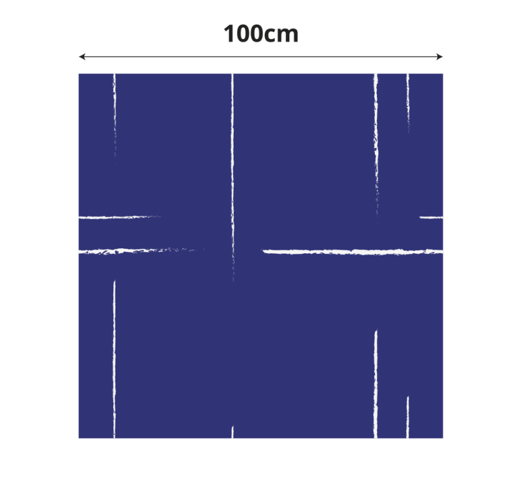 Aflombra vinilica azul patrón de línea moderna - TenVinilo