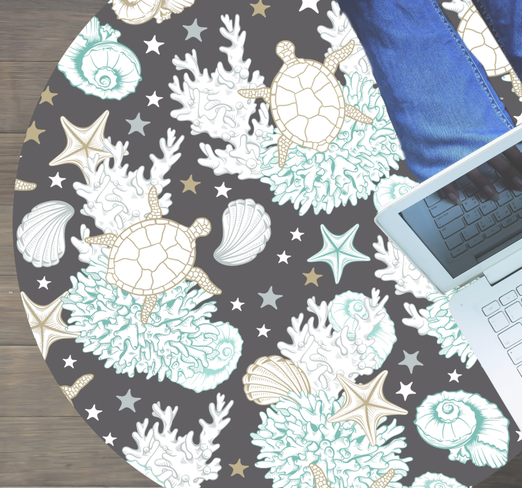 Aflombra vinílica animales motivo marino - TenVinilo