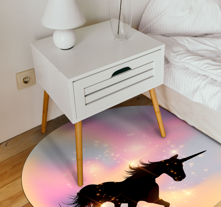 Aflombra vinílica animales unicornio galáctico - TenVinilo