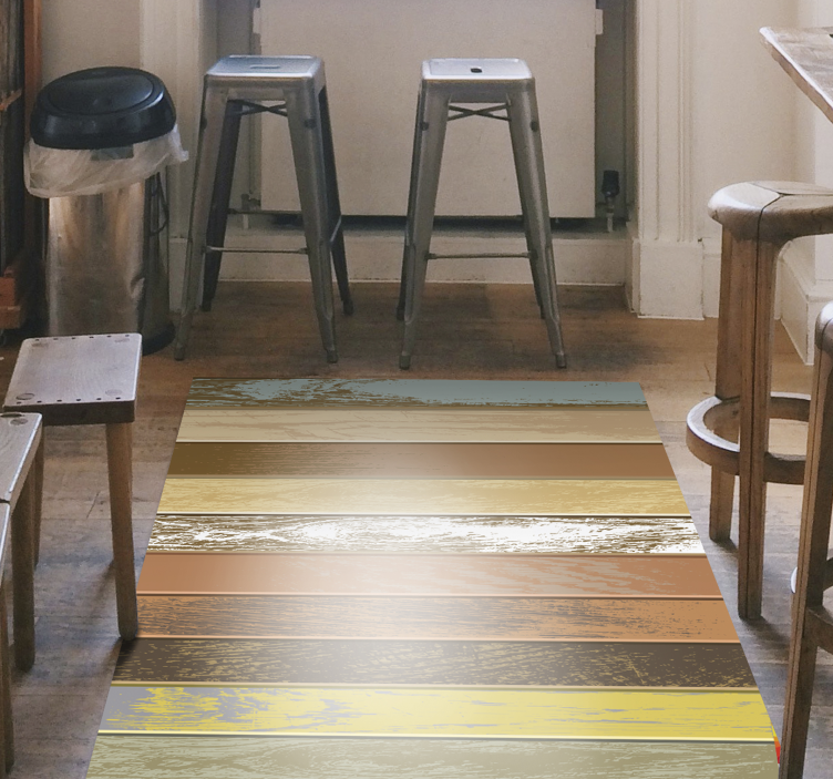 Alfombra vinílica imitación pinceladas abstractas - TenVinilo