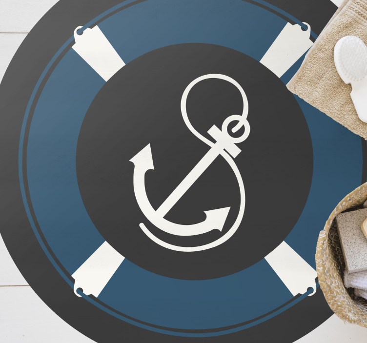 Alfombras vinílicas juvenils Alfombra de alfombra de ancla - TenVinilo