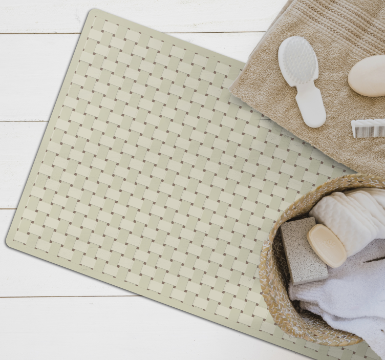 Alfombra vinílica con textura a madera de bambú - TenVinilo