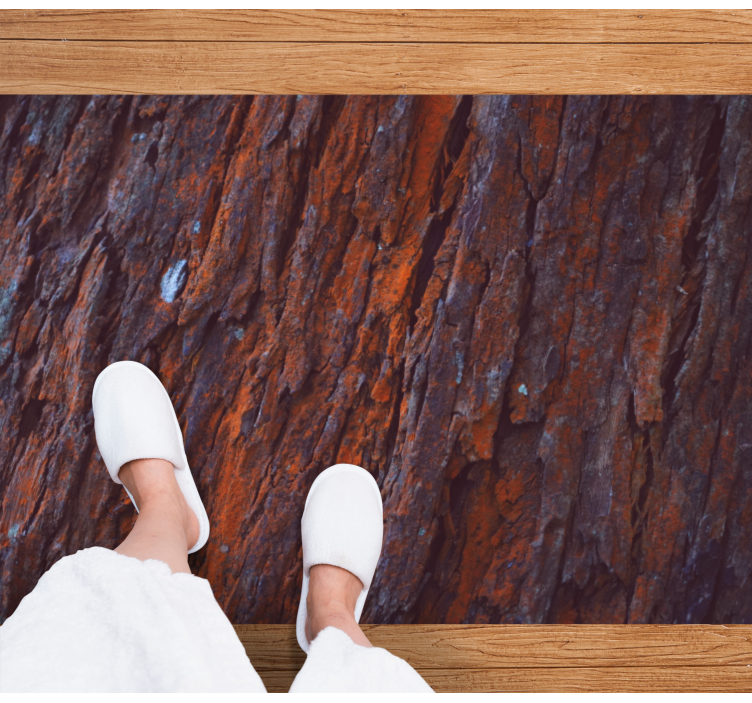 Alfombra vinílica textura madera Efecto de veta de madera rústica - TenVinilo