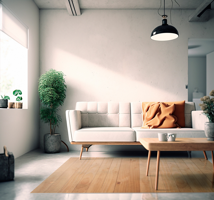 Alfombra vinílica madera color marrón claro - TenVinilo