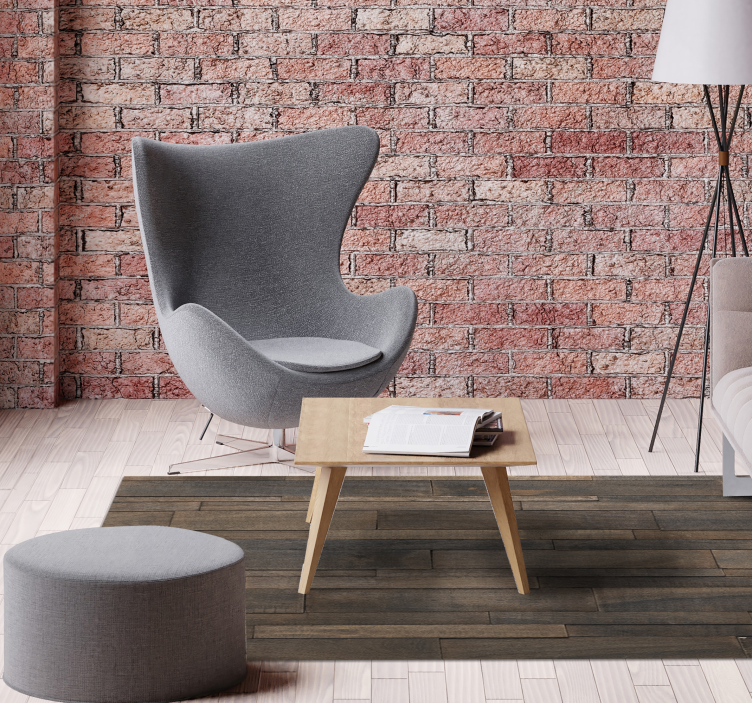 Alfombra vinílica madera tablones marrones 3D - TenVinilo