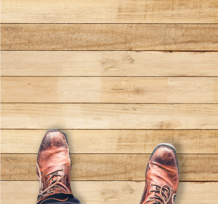 Alfombra vinílica textura madera Tablones de madera de color clar - TenVinilo
