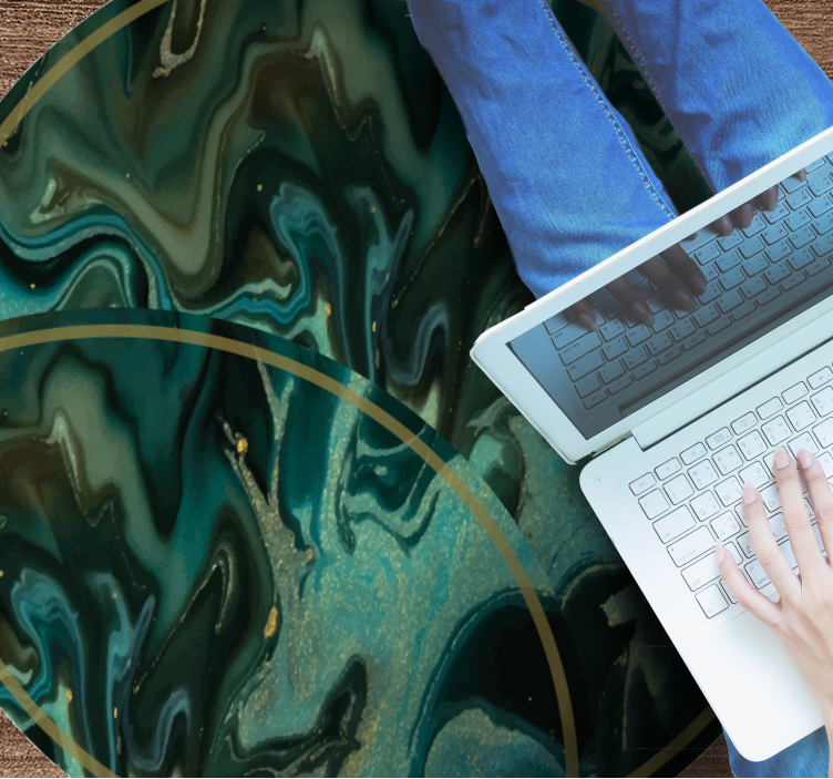 Alfombra de vinilo con textura patrón marmolado abstracto - TenVinilo