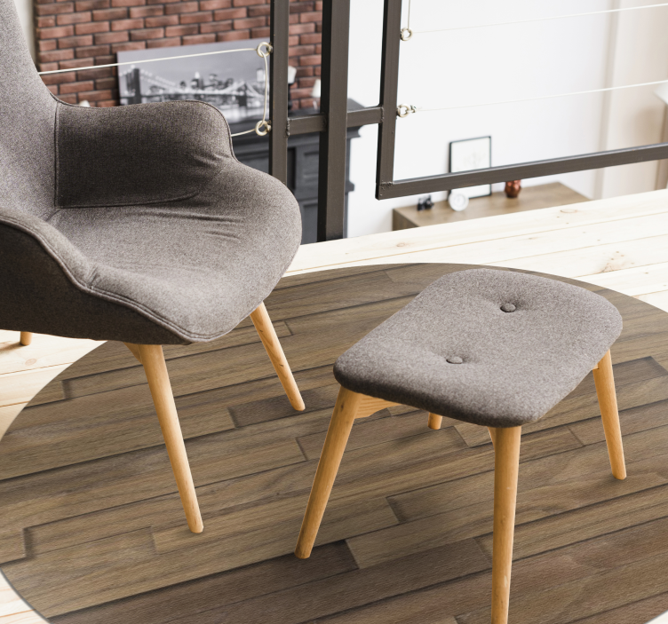 Alfombra vinílica efecto tablones de madera 3D - TenVinilo