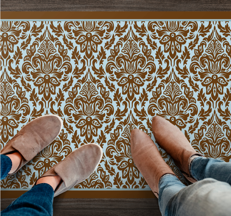 Alfombra vinílica vintage Georgiano tradicional - TenVinilo