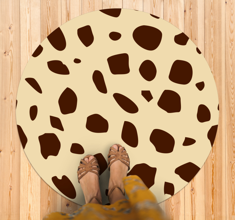 Alfombra vinílica animal print calor manchado - TenVinilo