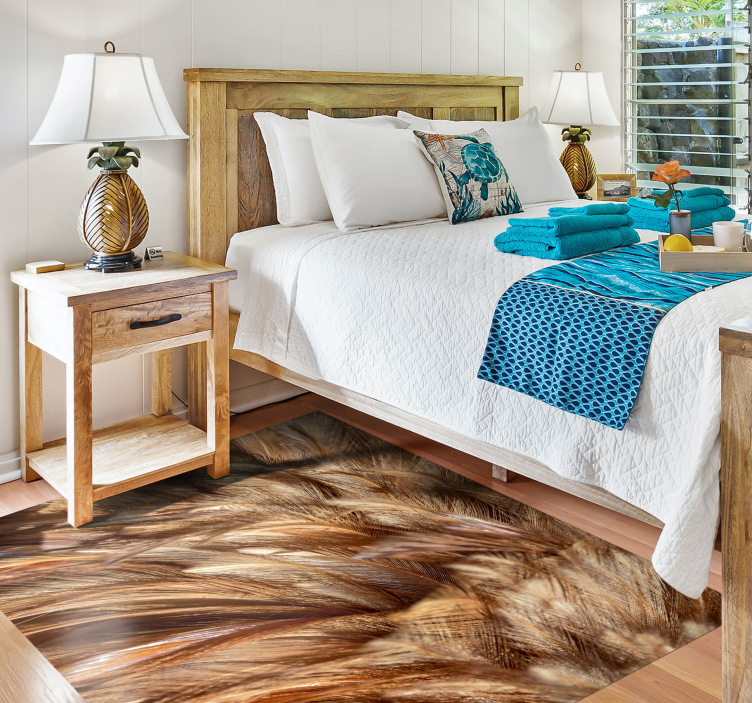 Alfombra vinílica animal print pelo arremolinado - TenVinilo