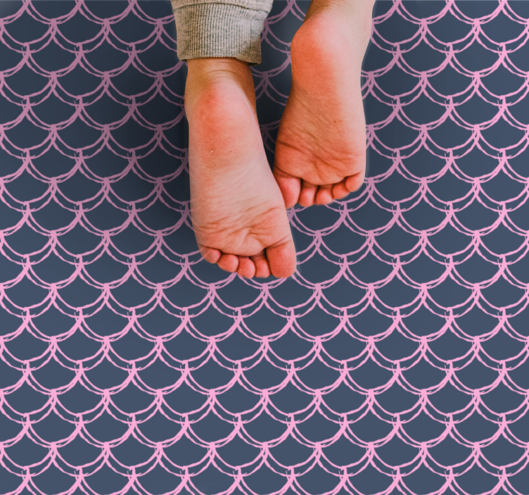 Alfombra vinílica de estrellas elegante patrón estrellado - TenVinilo