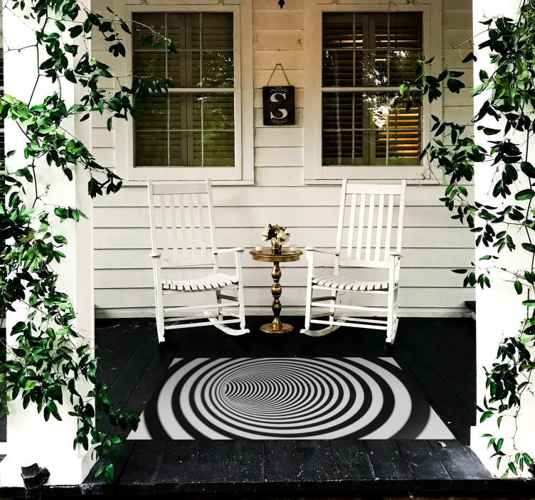 Alfombra de vinilo geométrica Túnel 3d - TenVinilo