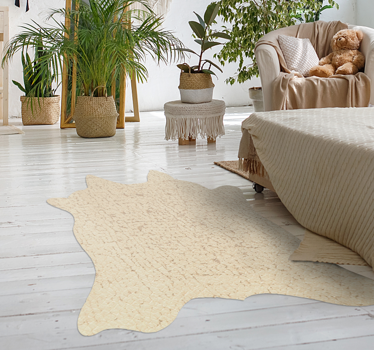 Alfombra vinílica animal print diseño de piel sintética - TenVinilo