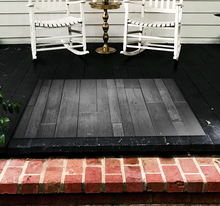 Alfombra vinílica imitación madera acabado gris moderno - TenVinilo