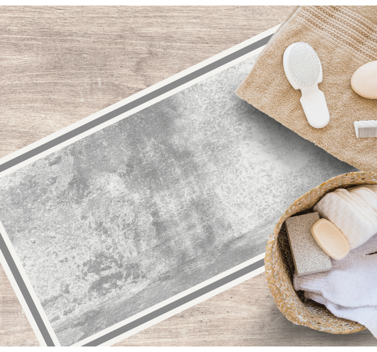 Alfombra vinílica imitación piedra color gris desgastado - TenVinilo