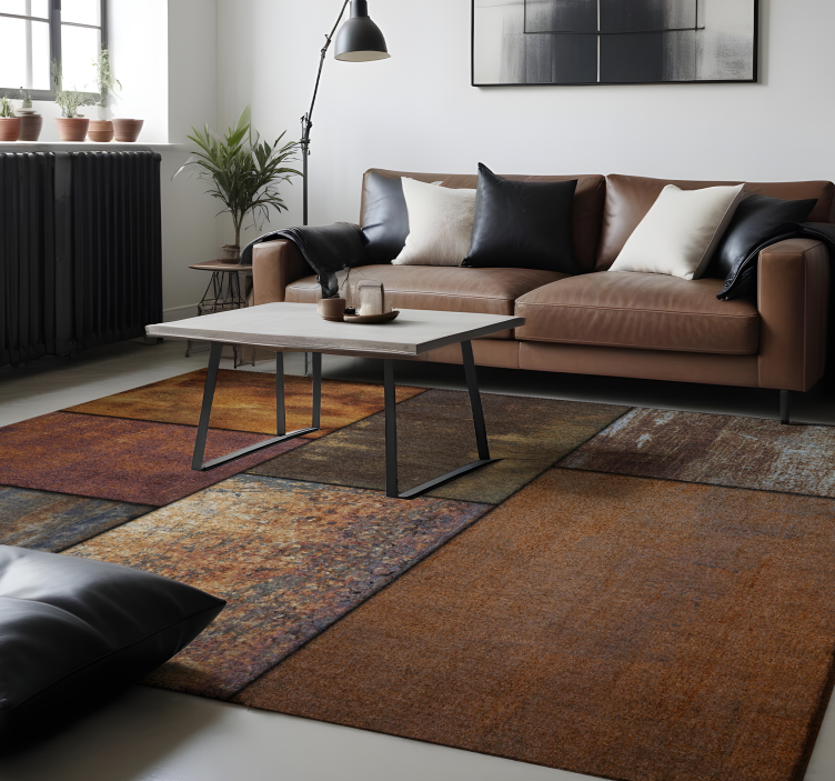 Alfombra vinílica imitación piedra elegancia rústica - TenVinilo