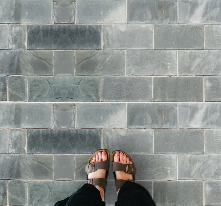 Alfombra vinílica imitación piedra elegante acabado pizarra - TenVinilo