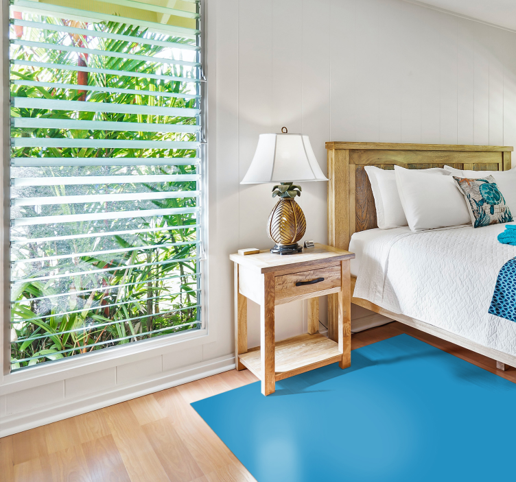 Aflombra vinilica azul motivo monocolor - TenVinilo