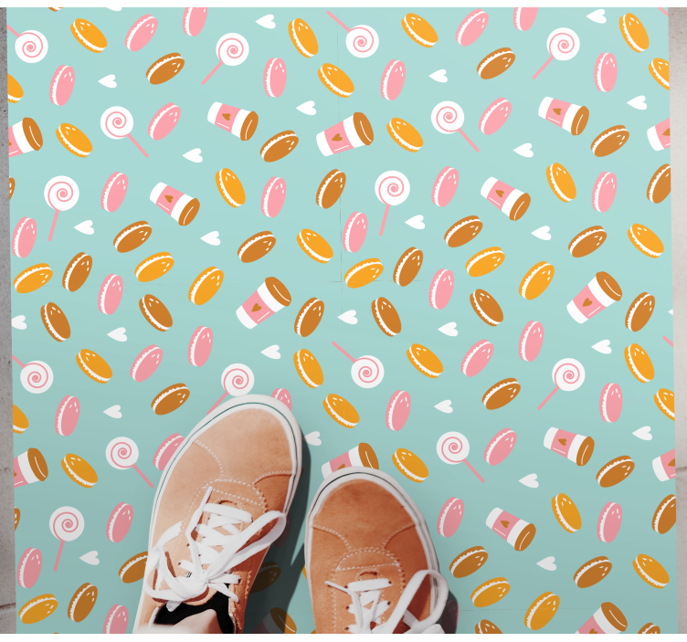 Alfombra vinílica infantil colección de delicias deliciosas - TenVinilo