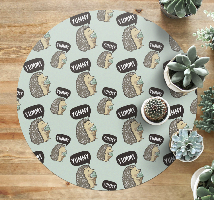 Alfombra vinílica infantil delicia del erizo - TenVinilo