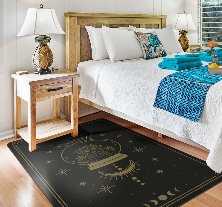 Alfombra vinílica mandala mandala celestial - TenVinilo