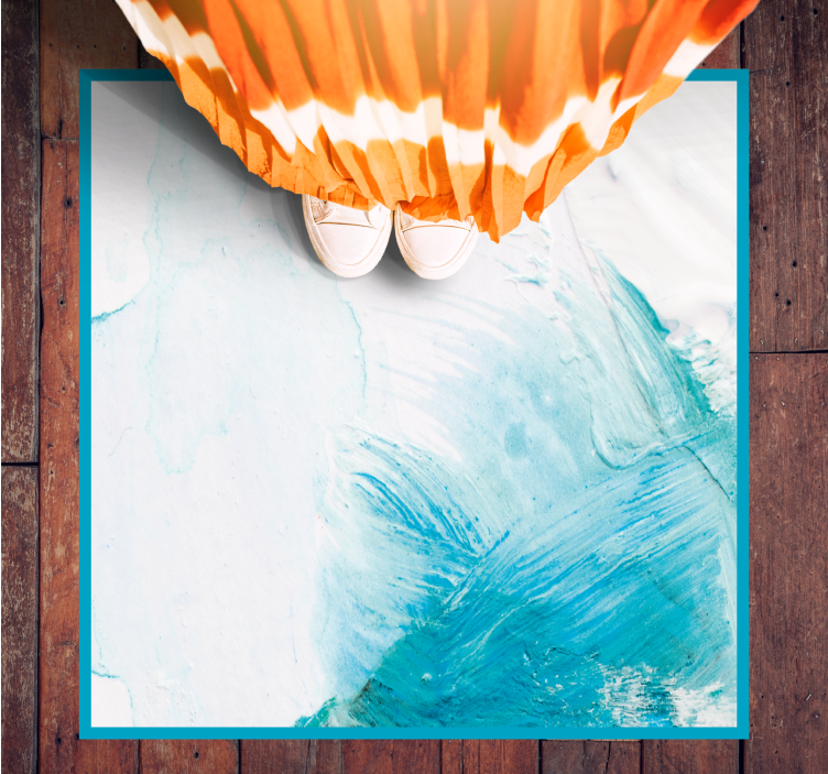 Alfombra vinílica textura pinceladas de agua - TenVinilo