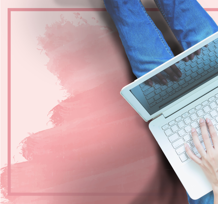 Alfombra vinílica dormitorio tonos rosados suaves - TenVinilo