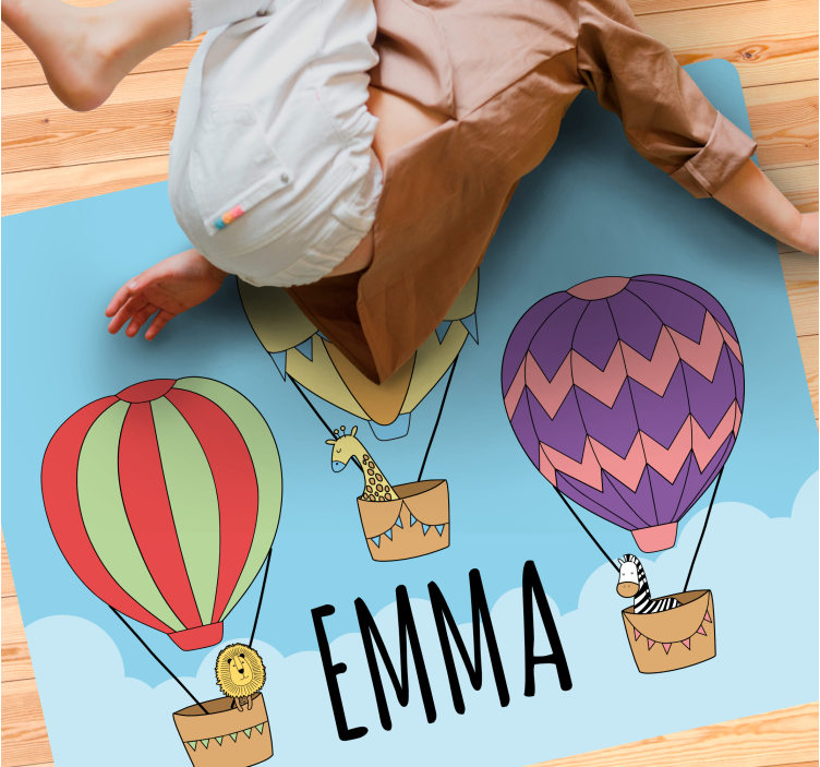 Alfombra vinílica personalizable aires calientes coloridos - TenVinilo