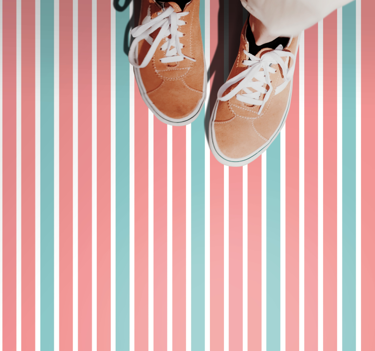 Alfombra vinílica rayas estampado a rayas brillante - TenVinilo