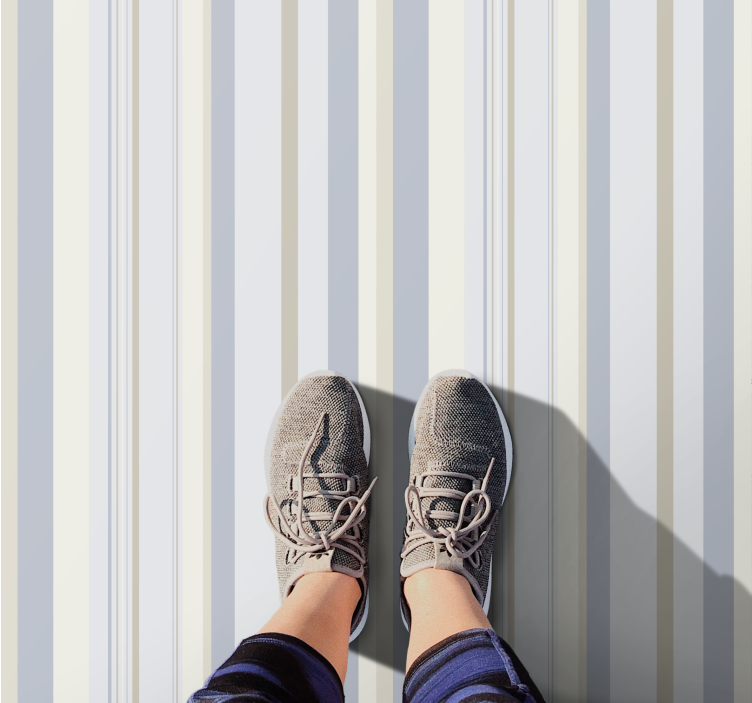 Alfombra vinílica rayas motivo a rayas chic - TenVinilo