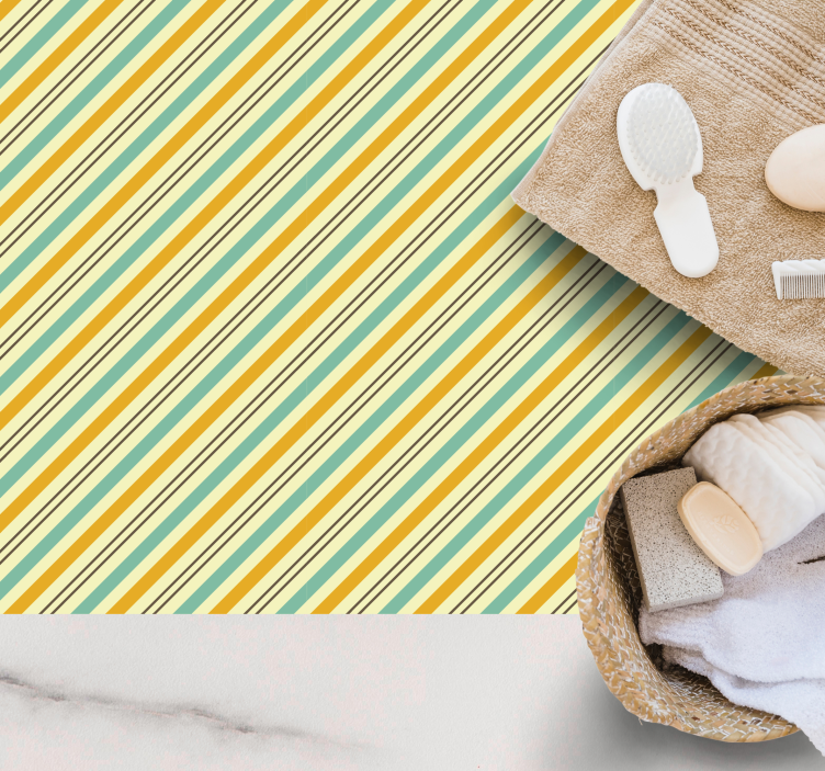 Alfombra vinílica rayas patrón de rayas diagonales - TenVinilo