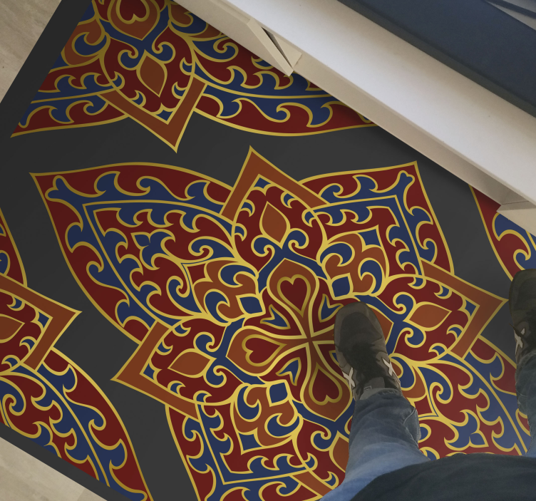 Alfombra vinílica étnica persa oriental - TenVinilo