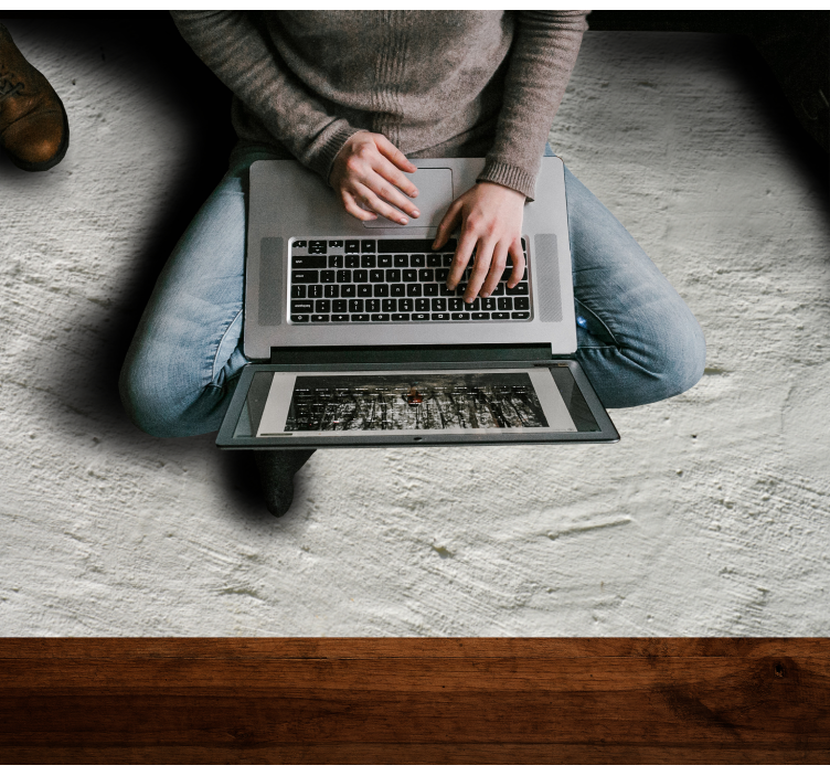 Alfombra vinílica salón Textura de la pared de hormigón - TenVinilo