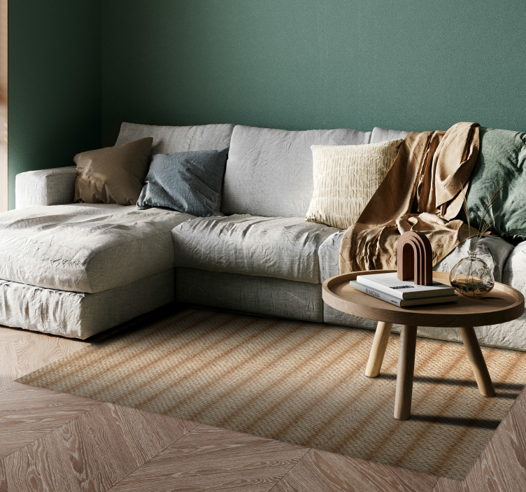 Alfombra vinílica textura Yute - TenVinilo