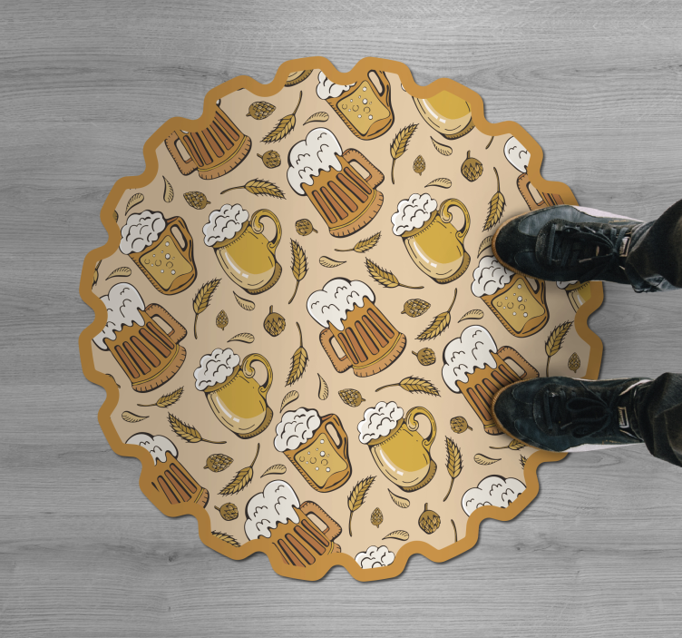 Alfombras vinílicas modernas Cerveza - TenVinilo