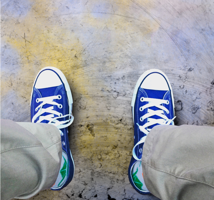 Alfombras vinílicas modernas Hormigón viejo de estilo industrial - TenVinilo