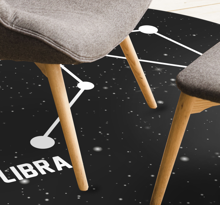 Alfombras vinílicas modernas Signo del zodiaco libra - TenVinilo