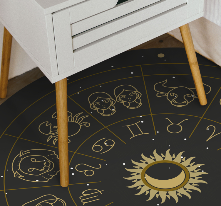 Alfombras vinílicas modernas Signos del zodiaco mandala - TenVinilo