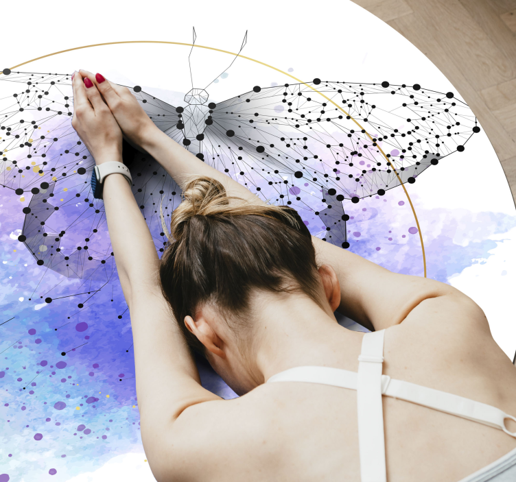 Aflombra vinílica animales Mariposa de ensueño - TenVinilo