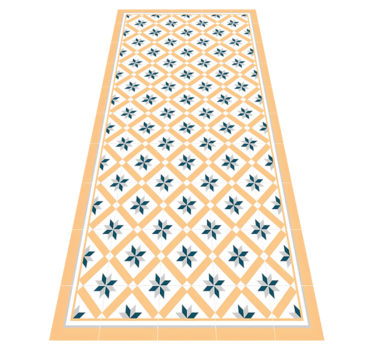 Alfombra vinílica cocina amarillo hidráulico - TenVinilo