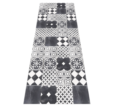 Alfombra vinílica cocina ardesia de cemento - TenVinilo