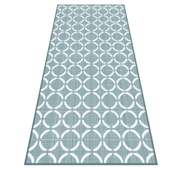 Alfombra vinílica cocina verde de estilo antiguo - TenVinilo