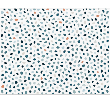 Alfombra vinílica cocina pequeñas piedras de colores - TenVinilo