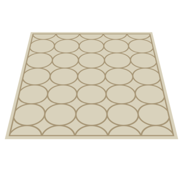 Alfombra vinílica cocina patrón beige arena - TenVinilo