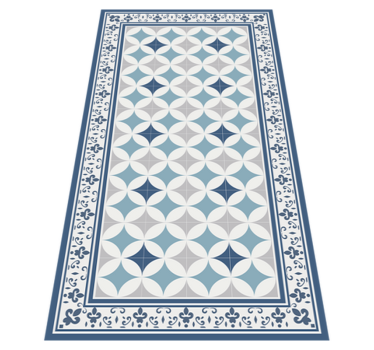 Alfombra vinílica cocina azulejo azure - TenVinilo