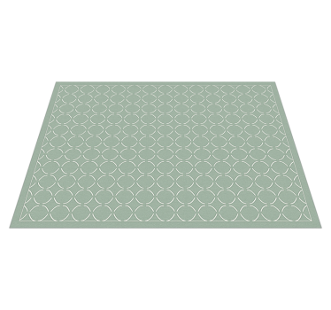 Alfombra vinílica cocina celadón apagado en rejilla - TenVinilo