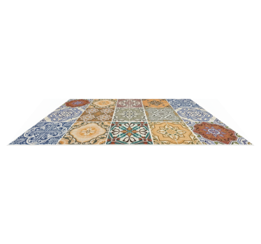 Alfombra vinílica cocina mosaico mediterráneo ecléctico - TenVinilo