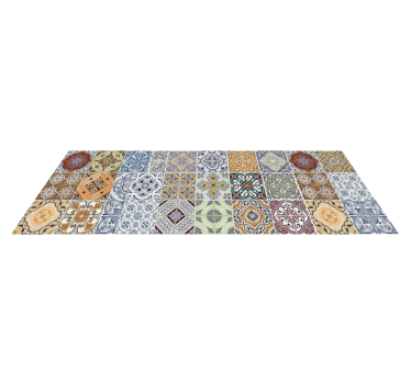 Alfombra vinílica cocina estilo mediterráneo ecléctico - TenVinilo