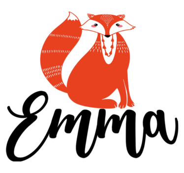 Aflombra vinílica animales zorro nórdico con nombre - TenVinilo